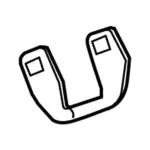 8C3Z7831406AA - Body: Grip Handle for Ford: F-250 Super Duty, F-350 Super Duty, F-450 Super Duty Image