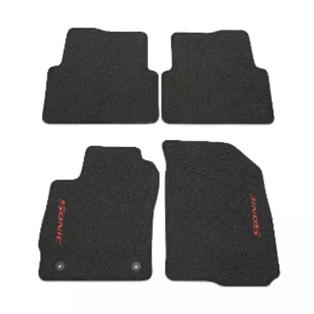 42556024 - : GM Accessories 42556024 - Front and Rear Carpeted Floor Mats in Jet Black with Z-Spec Logo [2013+ Sonic] for Chevrolet: Sonic Image