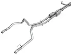 301531202 - : AWE 0FG Catback Split Rear Exit Exhaust for 4th Gen Silverado/Sierra 1500 6.2L for AWE Tuning Image