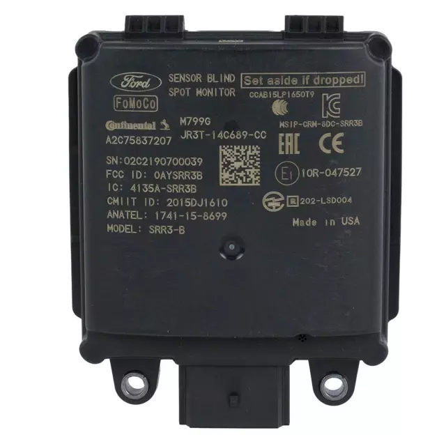 JR3Z14C689D - Electrical: Blind Spot Radar for Ford: Edge, Explorer, Mustang, Police Interceptor Utility | Lincoln: Nautilus Image