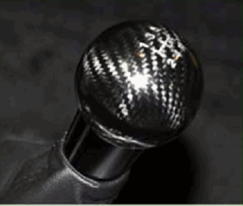 Shift Knob - Black - Carbon Fiber - 5-Speed - Ford (FM5Z-7213-A)