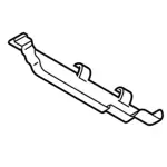 AG1Z8311B - Body: Radiator Support Air Deflector for Ford: Taurus Image