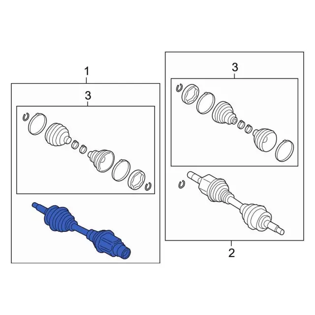 MB3Z3A428S - : Axle Assembly for Ford: Bronco Image