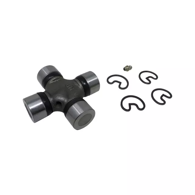 45U0107 - Driveline and Axles: Driver Shaft Universal Joint for Chevrolet: Blazer, C/K Pickup, Camaro, Colorado, Corvette, El Camino, G10, K5 Blazer, P30, S10, S10 Blazer, Suburban K10, Suburban K20, Suburban V10, Suburban V1500, Suburban V20, Suburban V2500, V10, V20, V30, V3500 | Dodge: Dakota, Durango, Ram 2500 | Ford: Aerostar, Bronco, Bronco II, Country Squire, Crown Victoria, Escape, Explorer, Explorer Sport, Explorer Sport Trac, F-150, F-150 Heritage, LTD, LTD Crown Victoria, Mustang, Ranger, Thunderbird | GMC: Caballero, Canyon, Jimmy, Jimmy S15, K1500 Pickup, K2500 Pickup, K3500 Pickup, P3500, S15, Sonoma, Suburban K1500, Suburban K2500, Syclone, Typhoon, V1500, V1500 Suburban, V2500, V2500 Suburban, V3500 | Honda: Passport | Hyundai: Santa Fe | INFINITI: QX56 | Isuzu: Amigo, Axiom, i-350, i-370, Pickup, Rodeo, Rodeo Sport | Jaguar: Vanden Plas, XJ6, XJS | Jeep: Cherokee, CJ7, Comanche, Grand Cherokee, Grand Wagoneer, J10, J20, Liberty, Scrambler, Wagoneer, Wrangler, Wrangler JK | Lincoln: Aviator, Continental, Mark VII, Town Car | Mazda: B2300, B3000, B4000, Navajo, Tribute | Mercedes-Benz: ML320, ML350, ML430, ML500, ML55 AMG | Mercury: Colony Park, Cougar, Grand Marquis, Mariner, Marquis, Mountaineer | Mitsubishi: Raider | Nissan: Armada, D21, Frontier, Pathfinder, Pathfinder Armada, Pickup, TITAN, TITAN XD, Xterra | Oldsmobile: Bravada | Pontiac: Firebird, Parisienne | Ram: Dakota | Suzuki: Equator | Toyota: Pickup, Previa, Sequoia, T100, Tacoma, Tundra | Volvo: 242, 244, 245, 740, 745, 760, 780 Image