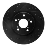 63359051L - : DFC Brake Rotor - Drilled and Slotted - Black for DYNAMIC FRICTION Image