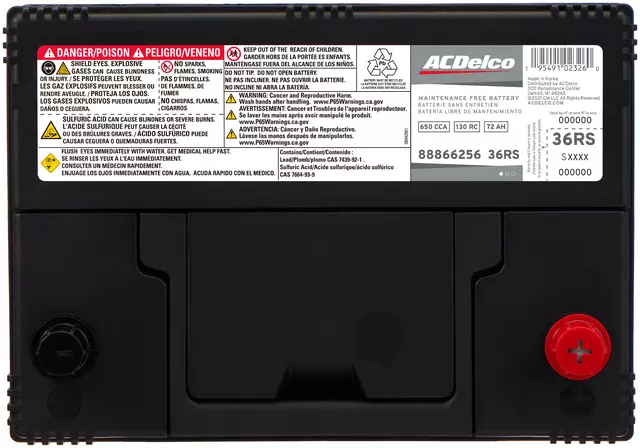 Vehicle Battery - ACDelco (36RS)