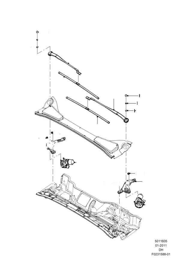 CP9Z17528BA - Body: Wiper Blade for Ford Image