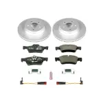 ESK5322 - : Genuine Geomet Coated Rotors, ECE-R90 Brake Pads + Hardware Kit for PowerStop Image