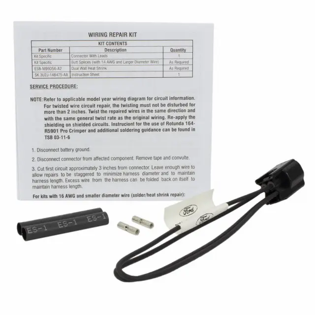 WPT1771 - Ignition: Engine Crankshaft Position Sensor Connector for Ford: Crown Victoria, E-150 Econoline, E-150 Econoline Club Wagon, E-250 Econoline, E-350 Econoline, E-350 Econoline Club Wagon, E-450 Econoline Super Duty, Econoline Super Duty, Escort, Excursion, Expedition, Explorer, F-150, F-250, F-250 Super Duty, F-350, F-350 Super Duty, F-450 Super Duty, F-53 Motorhome Chassis, F-550 Super Duty, F-Super Duty, Fusion, Mustang, Ranger, Taurus, Thunderbird, Windstar | Lincoln: Navigator, Town Car | Mercury: Cougar, Grand Marquis, Milan, Mountaineer, Sable, Tracer Image