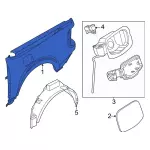 NZ6Z6027840A - Body: Quarter Panel Assembly for Ford Image