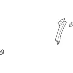 CV6Z5425505AA - Body: Upper Trim for Ford: Focus Image