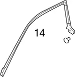 8085069900 - Body: Door Weather-strip Clip for Infiniti Image