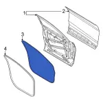 LJ8Z5820531B - Body: Door Weather-strip for Ford: Mustang Mach-E Image
