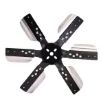 17017 - : 17" Heavy Duty Stainless Steel Standard Rotation Flex Fan, Black Hub for Derale Image