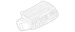20383013548509 - Body: Vent Grille for Mercedes-Benz Image