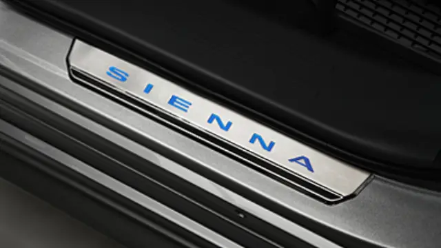 PT94208210 - Interior: 2021-2025 Toytoa Sienna Front Doors LED Logo Illuminated Door Sill Strips Set Of 2 for Toyota Image
