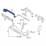 LK4Z8310D - Body: Radiator Support Air Deflector for Ford: Transit-150, Transit-250, Transit-350, Transit-350 HD Image