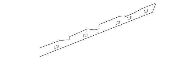 2386980700 - Covering and Lining: Mounting Rail for Mercedes-Benz: E400, E450, E53 AMG Image image