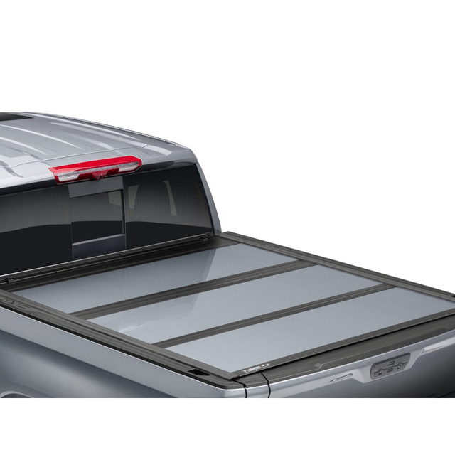 19431675 - : Short Bed Tri-Fold Hard Tonneau Cover With for GM Image