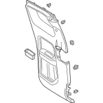 KB3Z2127406AA - Body: Door Trim Panel for Ford: Ranger Image