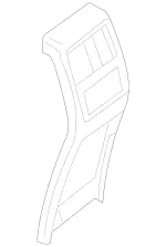 16668070038N84 - Body: Rear Cover for Mercedes-Benz Image