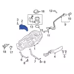 L1MZ9A032B - Fuel System: Lower Shield for Ford: Explorer, Police Interceptor Utility | Lincoln: Aviator Image
