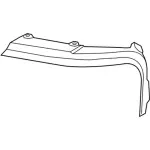 FL7Z16228A - : Grille Surround for Lincoln: Navigator Image