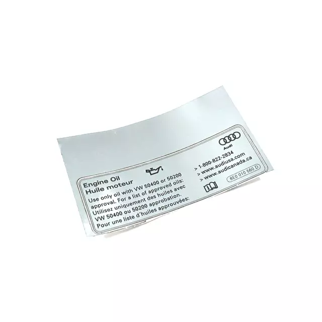 8E0010560M - Body: Info Label for Audi Image