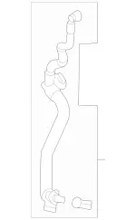 2235015601 - : Coolant Hose for Mercedes-Benz: 350SD, Maybach S580, Maybach S680, S500, S580, S580e, S63 AMG E Performance Image