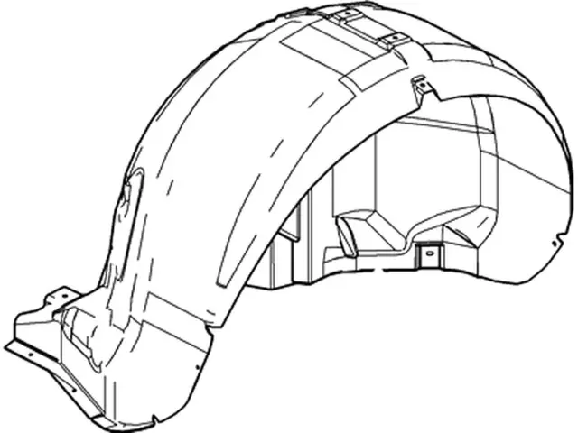 5G7Z16103AA - Unclassified: Guard Front Splash for Ford Image