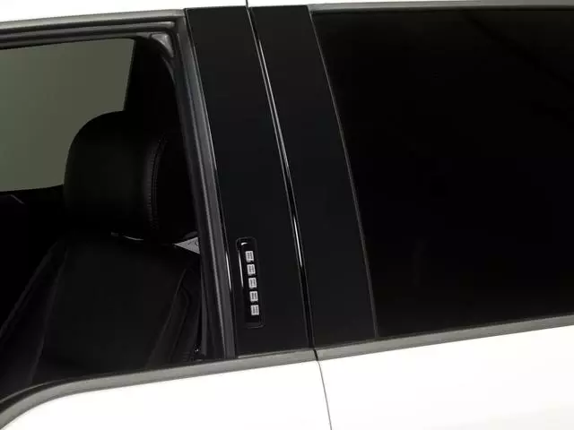 VFL3Z9920554B - : B-Pillar Trim, Black Platinum Stainless Steel for Ford: E-350 Super Duty, E-450 Super Duty, F-150, F-250 Super Duty, F-350 Super Duty, F-450 Super Duty, F-550 Super Duty Image