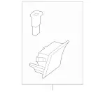 20481001308N84 - Body: Ashtray for Mercedes-Benz Image