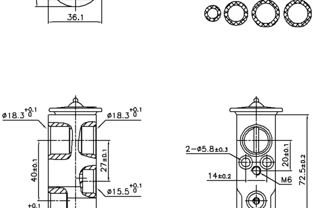 999455 - : Nissens A/C Expansion Valve for NISSENS Image
