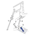 7L1Z7860045AH - Electrical: Buckle for Ford: Expedition | Lincoln: Navigator Image