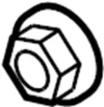 638485L300 - Body: Air Inlet Cover Clip for Infiniti Image