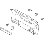 F1EZ5846404BA - : Lift Gate Trim for Ford Image