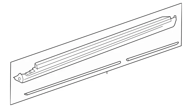 1666900540 - Trim and Lining: Trim, Longitudinal Member for Mercedes-Benz: GL350, GL450, GL550, GL63 AMG, GLS350d, GLS450, GLS550, GLS63 AMG Image image