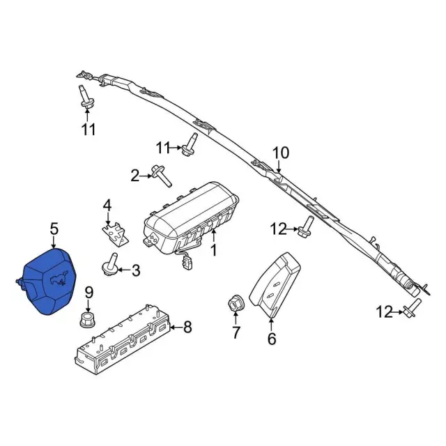 PR3Z63043B13AC - : Steering Wheel Air Bag for Ford: Mustang Image