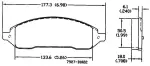 13054176 - : Disc Brake Pad Set for OmniParts Image