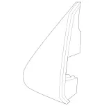 91081100009051 - Body: Trim Cover for Mercedes-Benz: Sprinter 1500, Sprinter 2500, Sprinter 3500, Sprinter 3500XD, Sprinter 4500 Image