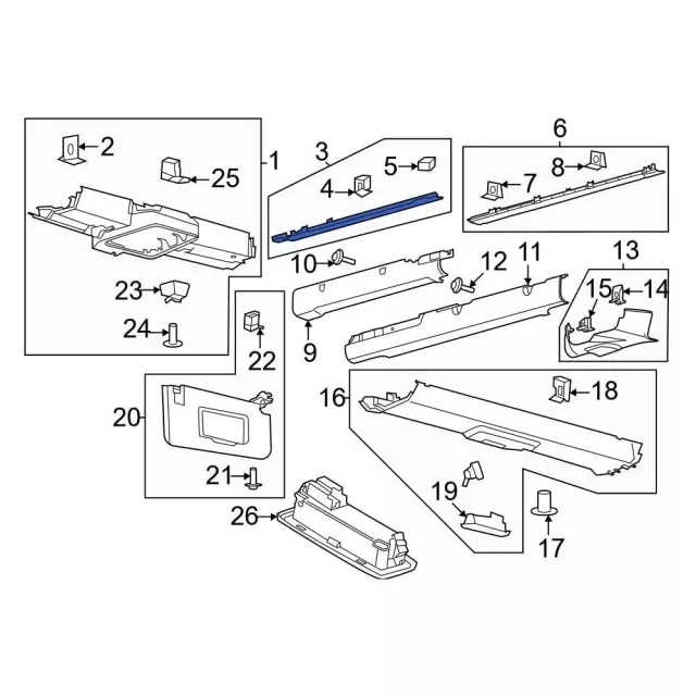 M2DZ7831005AB - Body: Front Trim for Ford: Bronco Image