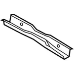 FR3Z6310952A - Body: Rear Cross-member for Ford: Mustang Image