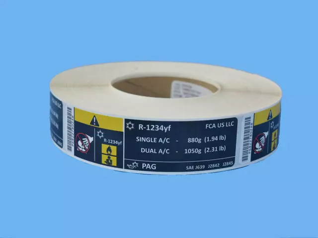 Air Conditioning System Label - Mopar (68227802AB)