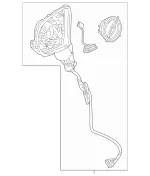 2578107700 - Front Doors: Mirror Frame for Mercedes-Benz Image