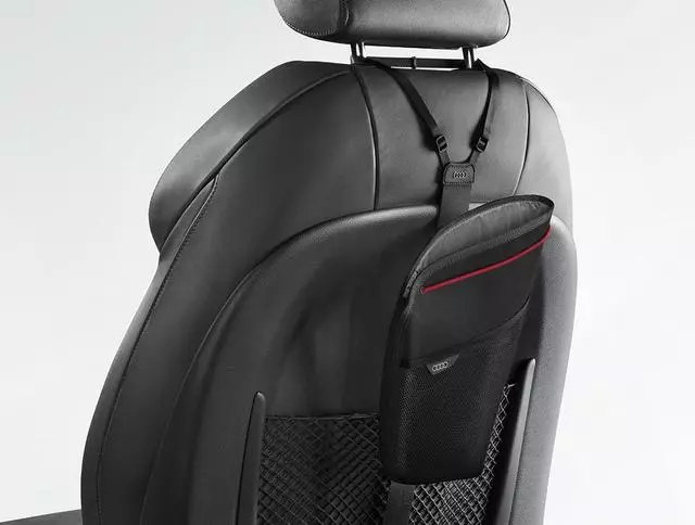 61107B - Interior: Over-The-Seat Waste Bag for Audi: A3, A3 Quattro, A3 Sportback e-tron, A4 allroad, A4 Quattro, A5 Quattro, A6 allroad, A6 Quattro, A7 Quattro, A7 Sportback, A8 Quattro, allroad, Q3, Q5, Q5 Sportback, Q7, Q8, R8, RS3, RS5, RS7, S3, S4, S5, S6, S7, S8, SQ5, SQ7, SQ8, TT Quattro, TT RS Quattro, TTS Quattro Image