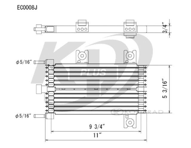 EC0008 - Cooling Systems: Koyorad Automatic Transmission Oil Cooler for Koyo Image