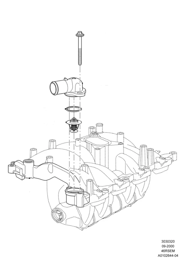 7L3Z8575E - Cooling System: Thermostat for Ford Image