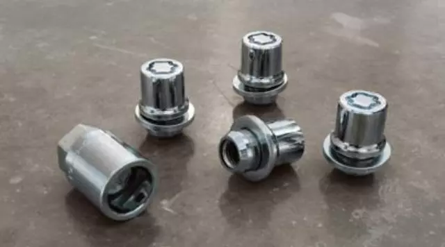 2005-2025 Toyota Wheel Key Locks - Clear Chrome Finish, Steel - Toyota (0027600900)