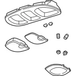 2C7Z78061A78BAA - Body: Storage Compartment for Ford: Excursion Image