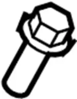 28899AD00A - Body: Wiper Linkage Bolt for Infiniti Image